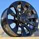 Defender L316 5x165.1 Et20 X4 16 Sawtooth Style Alloy Wheels Gloss Black