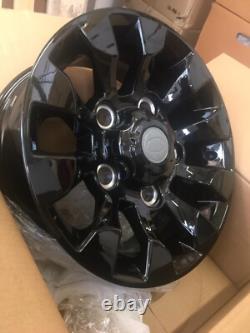 Defender L316 5x165.1 Et20 x4 16 Sawtooth Style Alloy Wheels Gloss Black C