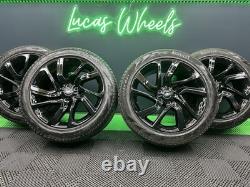 Discovery / Range Rover Sport Style 5025 21 Black Alloy Wheels 5/7mm+ Pirelli
