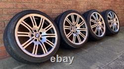 E46 M3 Style 67m Genuine 19 Inch Alloy Wheels / Staggered / Tyres 4-6mm Diamond