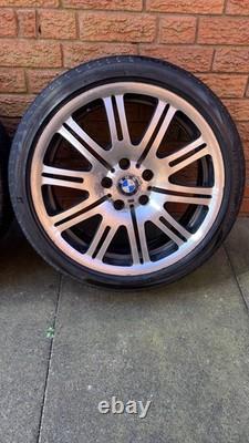 E46 M3 Style 67m Genuine 19 Inch Alloy Wheels / Staggered / Tyres 4-6mm Diamond