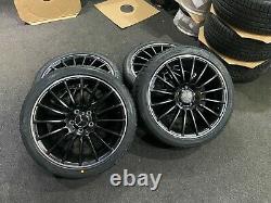 ExDisplay 18 Mercedes C63 AMG Style Alloy Wheels 225/40/18 Falken Tyres A/B CLA