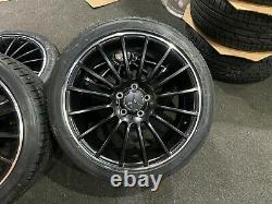 ExDisplay 18 Mercedes C63 AMG Style Alloy Wheels 225/40/18 Falken Tyres A/B CLA