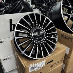 Ex Display 16 Fiat 500 Abarth Style Black & Pol Alloy Wheels 6.5Jx16 4x98 ET35