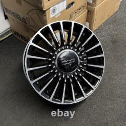 Ex Display 16 Fiat 500 Abarth Style Black & Pol Alloy Wheels 6.5Jx16 4x98 ET35