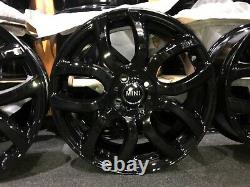 Ex Display 17 Mini Cooper Style Alloy Wheels Gloss Black finish 4x100 fitment