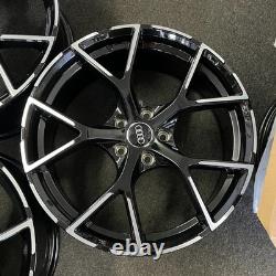 Ex Display 18 Audi A3 2022 RS3 Style Black/Pol Alloy Wheels 8Jx18 ET45 A3 S3