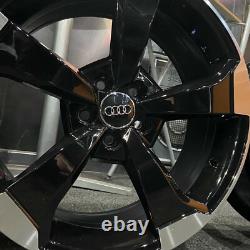 Ex Display 18 Audi RS3 Rotor Style Alloy Wheels Gloss Black Audi A3 + more