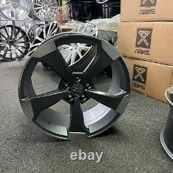 Ex Display 18 Audi RS3 Rotor Style Alloy Wheels Satin Grey Audi A3 + more