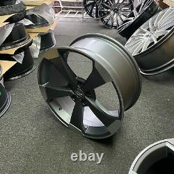 Ex Display 18 Audi RS3 Rotor Style Alloy Wheels Satin Grey Audi A3 + more