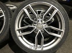 Ex Display 18 Audi S3 Style Satin Grey Alloy Wheels & 225/40/18 Tyres. Audi A3