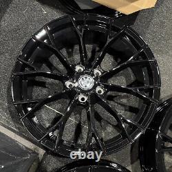Ex Display 18 Black VW Golf R Warmenau Style Alloy Wheels Golf Caddy Tiguan +
