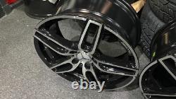 Ex Display 18 Mercedes sport Style Black & Pol Alloy Wheels C-Class E-Class +