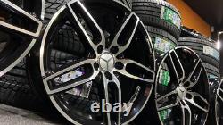 Ex Display 18 Mercedes sport Style Black & Pol Alloy Wheels C-Class E-Class +