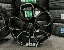 Ex Display 18 Skoda VRS Style Gloss Black Alloy Wheels 5x112 8Jx18 ET45