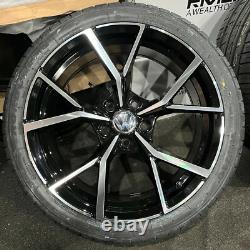Ex Display 18 VW GolfR Estoril Style Alloy Wheels And 225/40/18 Tyres GTD GTI