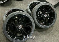 Ex Display 18 VW Golf GTI TCR Style Alloy Wheels gloss Black & 225/40/18 Tyres
