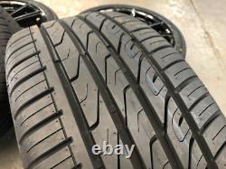 Ex Display 18 VW Golf Pretoria Style Alloy Wheels gloss Black & 225/40/18 Tyres