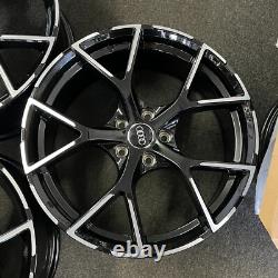 Ex Display 19 Audi 2023 RS3 Style Black/Pol Alloy Wheels 8Jx19 ET42 A3 S3