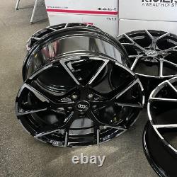 Ex Display 19 Audi 2023 RS3 Style Black/Pol Alloy Wheels 8Jx19 ET42 A3 S3