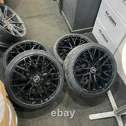 Ex Display 19 Audi R8 Style Black Alloy Wheels & 235/35/19 Tyres A3 S3 + More