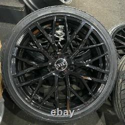 Ex Display 19 Audi R8 Style Black Alloy Wheels & 235/35/19 Tyres A3 S3 + More