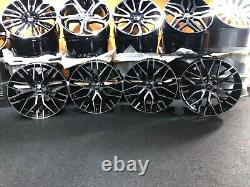 Ex Display 19 Audi R8 Style Black Pol Alloy Wheels 8.5Jx19 ET42 Audi A3 A4 +