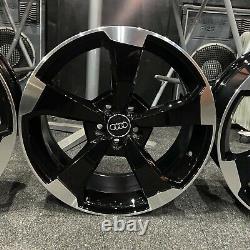 Ex Display 19 Audi RS3 Rotor Style Alloy Wheels Gloss Black Audi A3 S3 + more