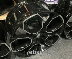 Ex Display 19 Gloss Black Skoda VRS Style Alloy Wheels 8.5Jx19 5x112 ET45