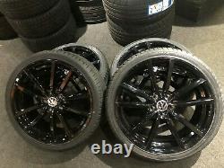 Ex Display 19 VW Golf Pretoria Style Alloy Wheels gloss Black & 235/35/19 Tyres