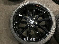 Ex Display 19 VW Golf Pretoria Style Alloy Wheels gloss Black & 235/35/19 Tyres