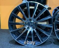 Ex Display 20 Mercedes AMG Turbine Style Alloy Wheels 8.5J/9.5J C-class Eclass