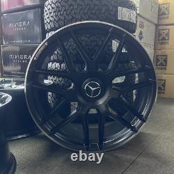 Ex Display 22 Matt Black Mercedes AMG Style Alloy wheels 10Jx22 ET30 G-Wagen