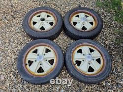FLAT-4 Fuch Style 15 Alloy wheels 5x130 VW Beetle Bus Porsche Fitment