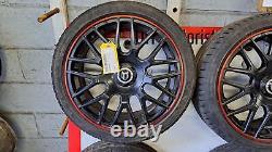 FOX VR3 DTM STYLE ALLOY WHEELS WITH TYRES 17 x 7J