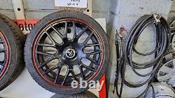 FOX VR3 DTM STYLE ALLOY WHEELS WITH TYRES 17 x 7J