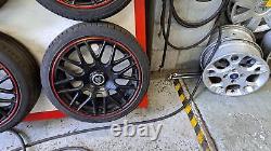 FOX VR3 DTM STYLE ALLOY WHEELS WITH TYRES 17 x 7J