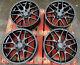 For A Class W176 W117 V117 18 Mercedes Amg C63s Style 4x Alloy Wheels Black 12+