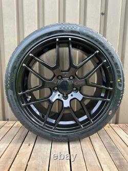For Mercedes A Class W176 W117 V117 18 Amg C63s Style 4x Alloy Wheels Black
