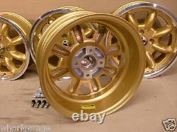 Ford Capri Cortina Escort6x15 Dish Alloy Wheel Set Jbw Minilight Style 15 X 6