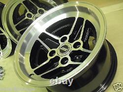 Ford Escort Capri Cortina 7.5x13 Alloy Wheel Set Jbw Rs4 Spoke Style 7 1/2 X 13