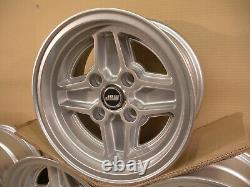 Ford Escort Capri Cortina 7x13 Alloy Wheel Set Jbw Rs4 Spoke Style Silver 13x7