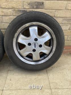 Ford Focus Mk1 Alloy Wheels Set Of Four Rare Style Optional Extra Good Tyres