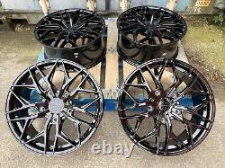 Ford Transit Custom 19 Alloy Wheels Ford Style Gloss Black 5x160