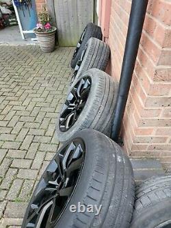 GENUINE RANGE ROVER 21 STYLE 5085 ALLOY WHEELS FINISHED IN gloss black