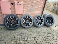 GENUINE RANGE ROVER 21 STYLE 5085 ALLOY WHEELS FINISHED IN gloss black