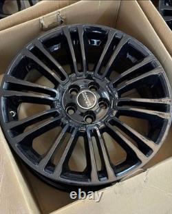 GENUINE RANGE ROVER EVOQUE 4x 19 STYLE 5 GLOSS BLACK ALLOY WHEELS