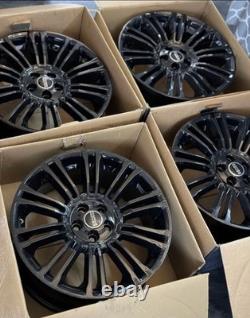 GENUINE RANGE ROVER EVOQUE 4x 19 STYLE 5 GLOSS BLACK ALLOY WHEELS