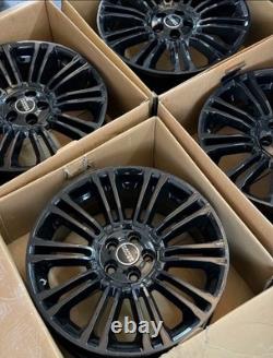 GENUINE RANGE ROVER EVOQUE 4x 19 STYLE 5 GLOSS BLACK ALLOY WHEELS
