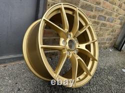 GOLD 19 CS STYLE ALLOY WHEELS BMW E90 E92 E93 3 SERIES 335i 763 330i 335d 763M